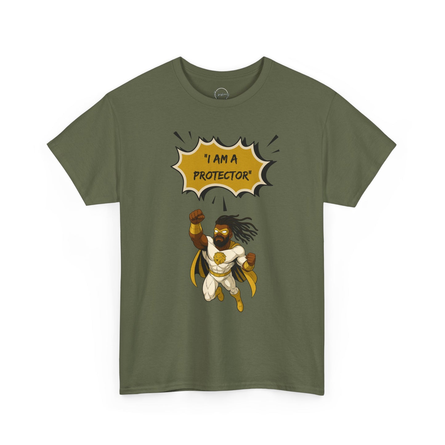 Superhero Protector Unisex Tee, Comic T-Shirt, "Protector" Gift for Hero Lovers, Bold Graphic Tee, Birthday Present, Everyday Wear
