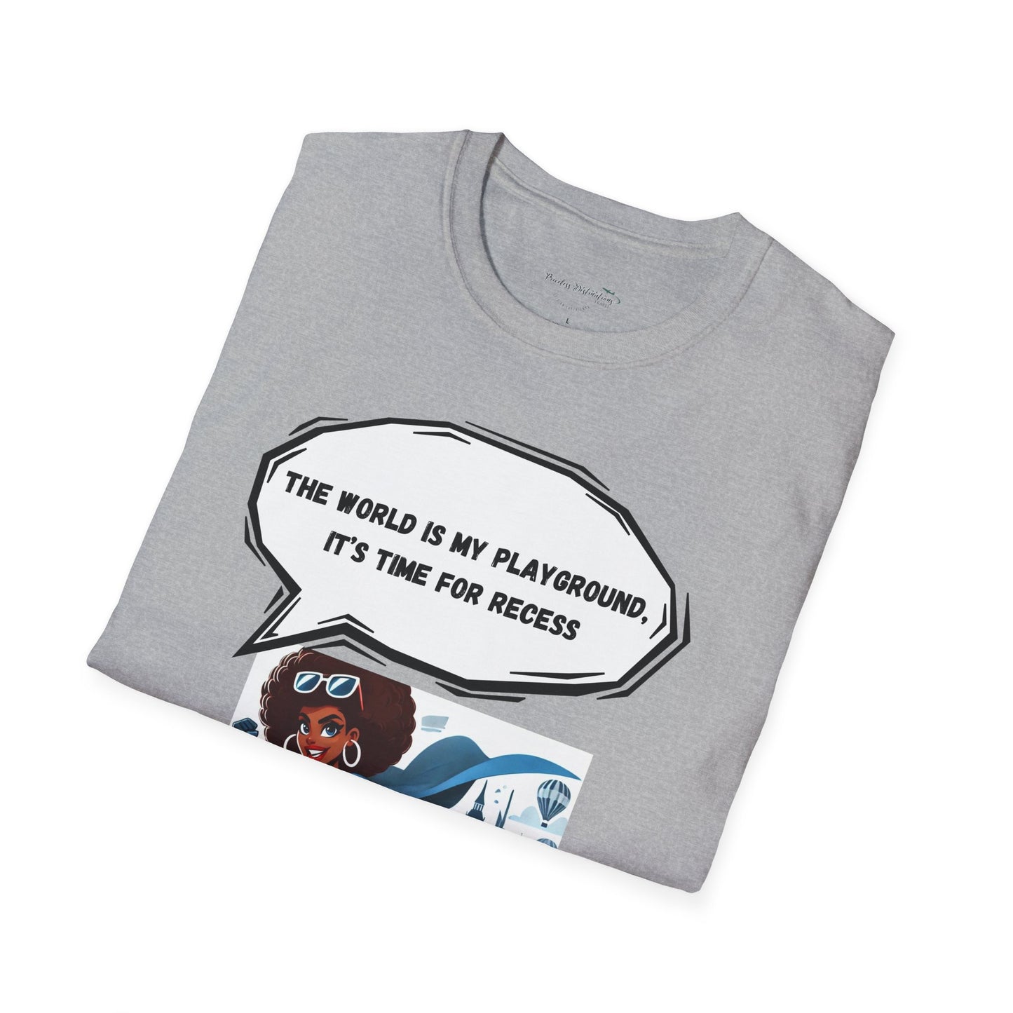 The world is my playground Women's Travel Tee Unisex Softstyle T-Shirt