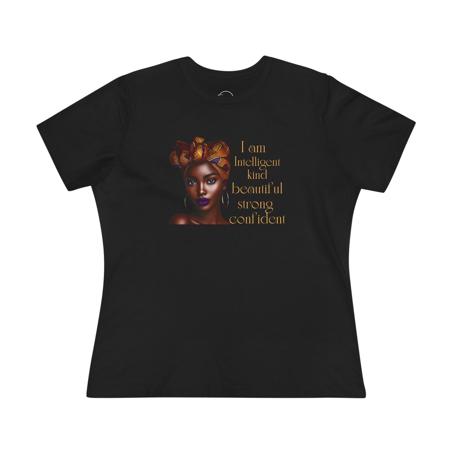 Empowering Women's Cotton Tee - I Am Confident, Determined, and Focused, Casual Wear, Gift for Her, Affirmation Shirt, Black Tee