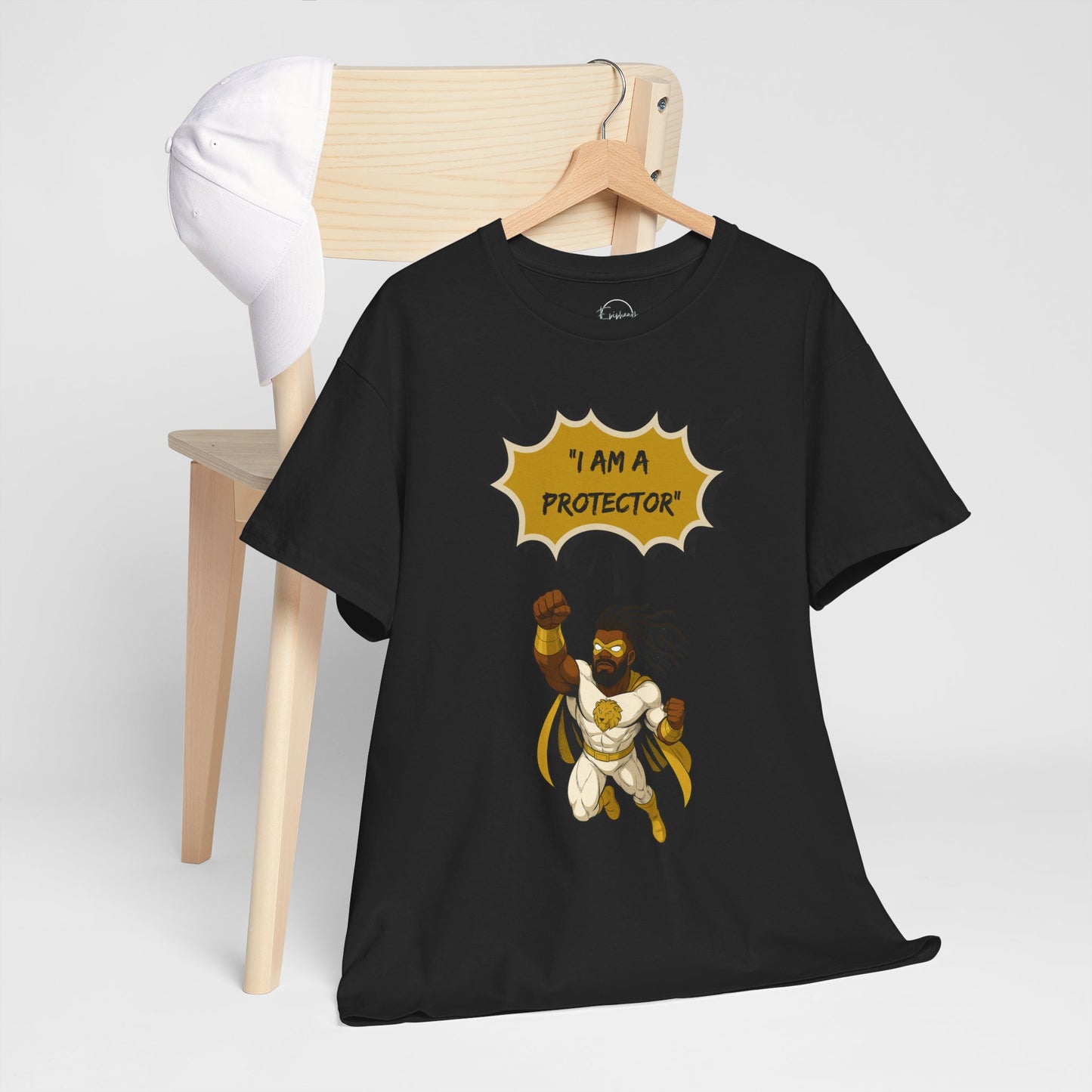 Superhero Protector Unisex Tee, Comic T-Shirt, "Protector" Gift for Hero Lovers, Bold Graphic Tee, Birthday Present, Everyday Wear
