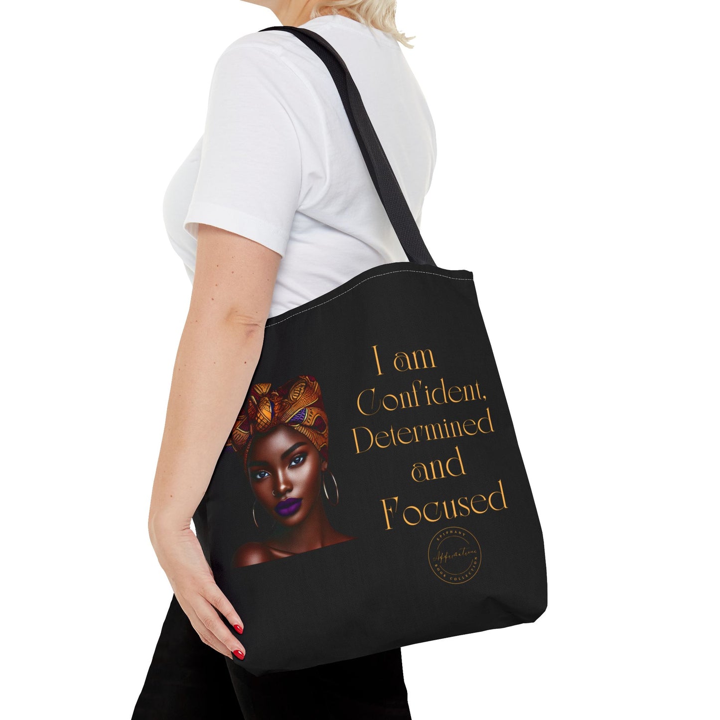 Confidence blackTote Bag (AOP)