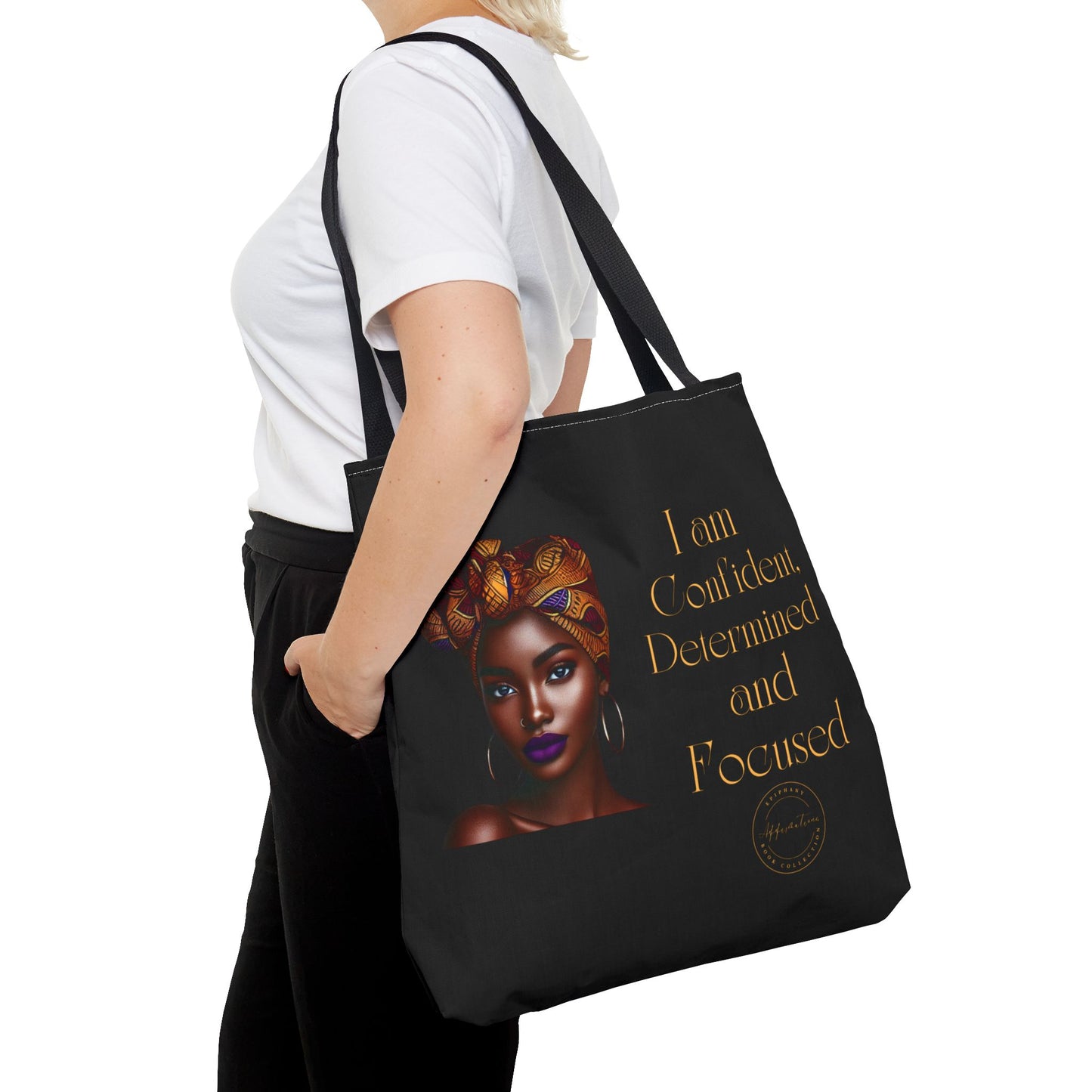 Confidence blackTote Bag (AOP)