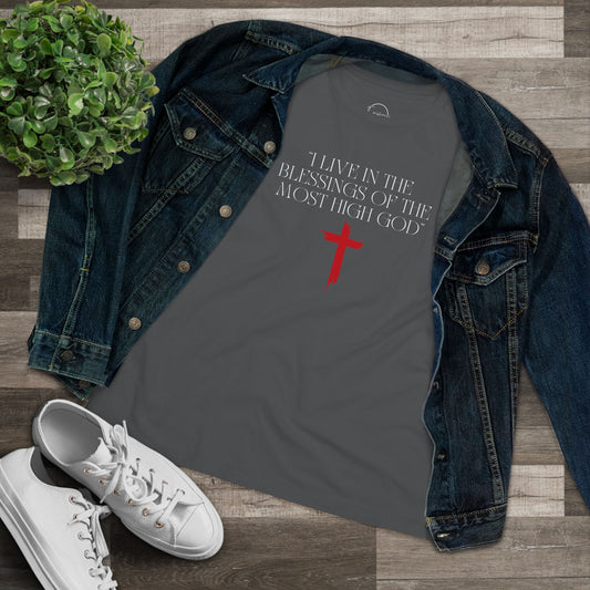 Faith-Inspired Women's Cotton Tee, Blessings, Inspirational T-Shirt, Christian Apparel, Gift for Believers, Everyday Wear, Religious Clothing
