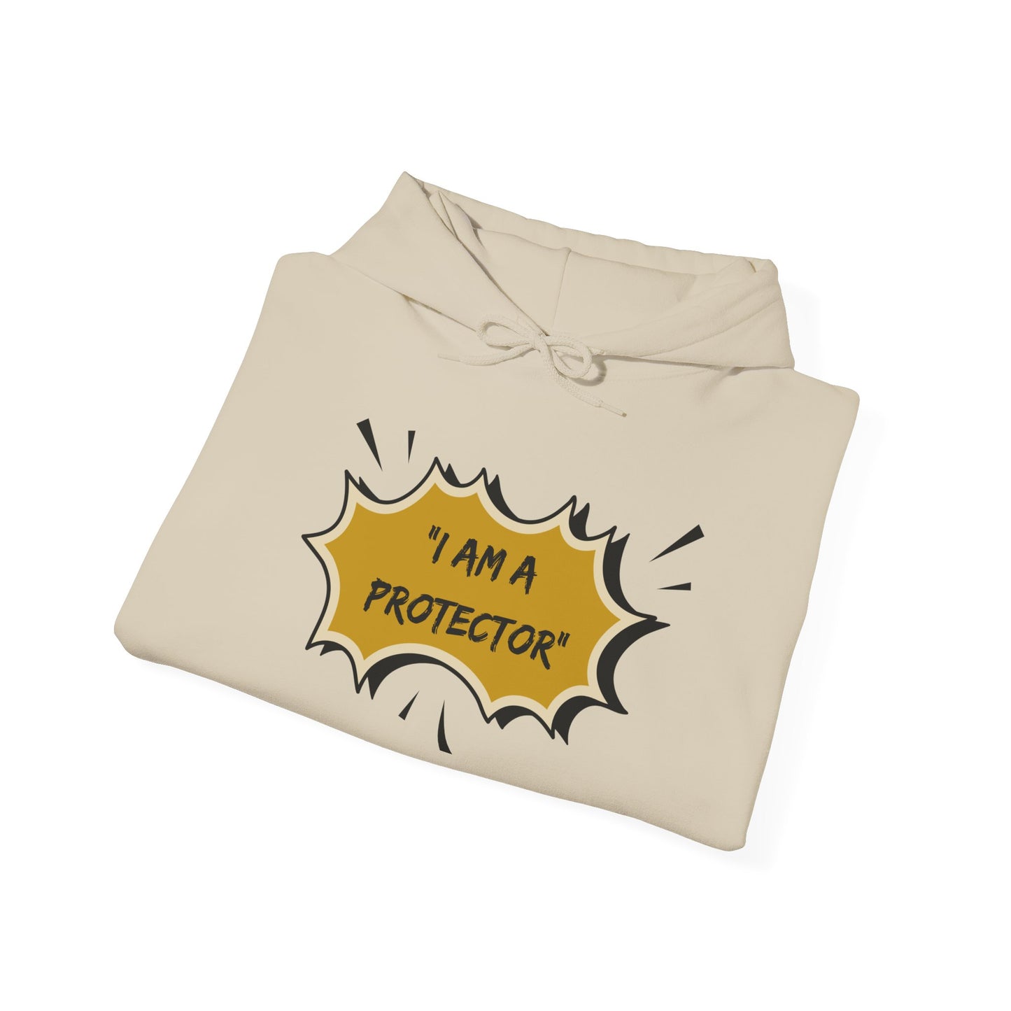 Comic Quote Hooded Sweatshirt, Unisex Hoodie, Cozy Gift for Protectors, Casual Wear, Birthday, Superhero Theme