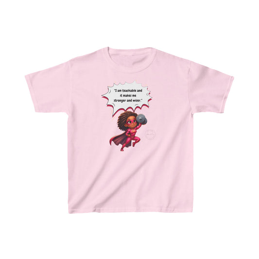 Girls I am Smart, and I love learning new things every day. Kids Heavy Cotton™ Tee