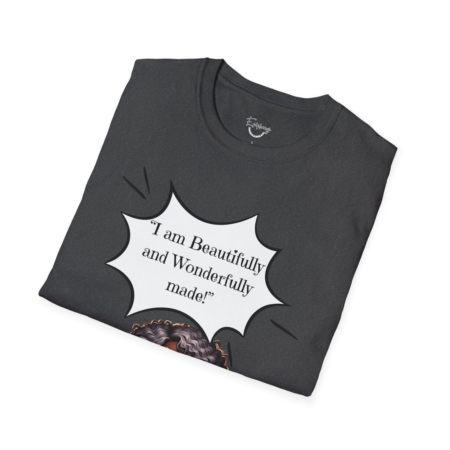 Women's T-Shirt with 'I am Beautiful and Wonderful' Affirmation Quote