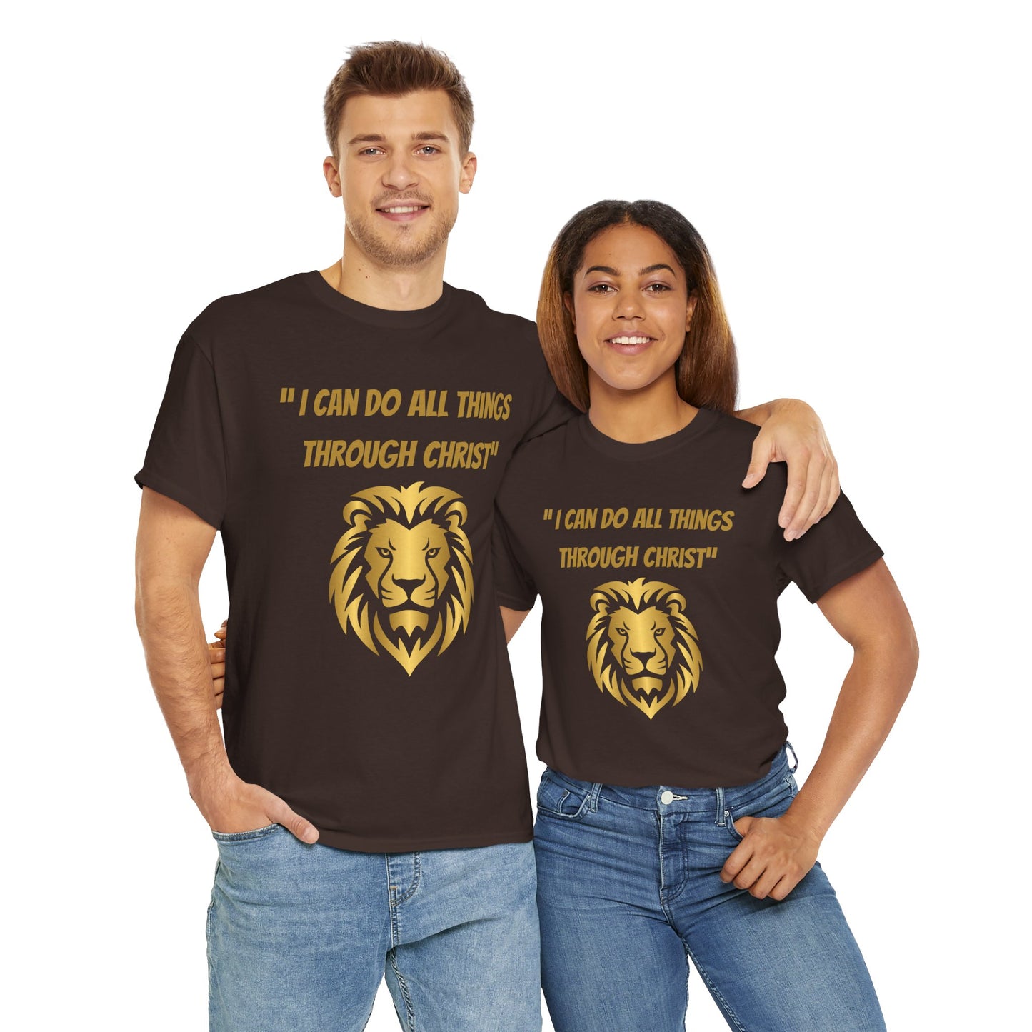 Inspirational Lion Tee - "I Can Do All Things Through Christ" - Unisex Cotton T-Shirt, Faith Shirt, Christian Apparel, Gift for [...]