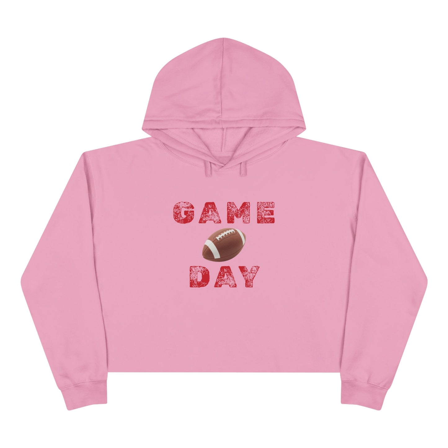 Game Day Crop Hoodie | Sports Apparel, Gift for Gamers, Weekend Wear, Cheer Squad Style, Comfy Casual Fashion