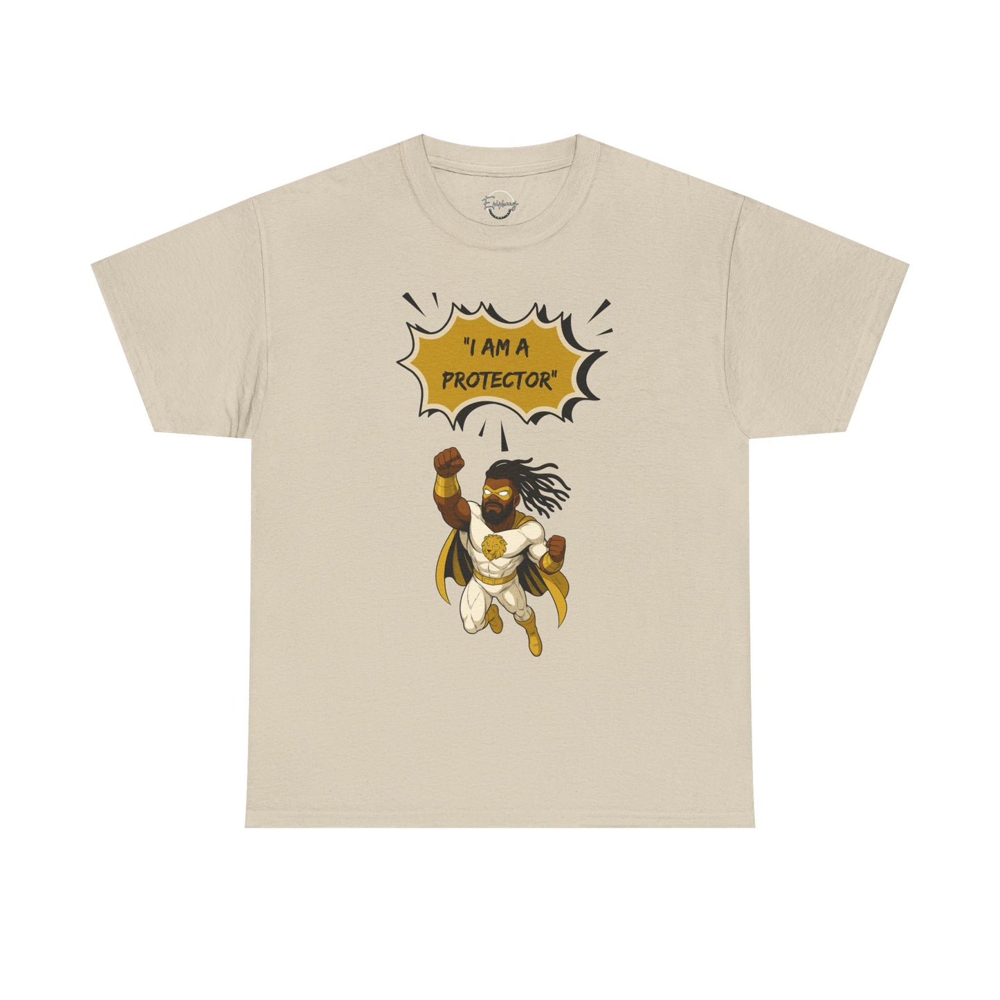 Superhero Protector Unisex Tee, Comic T-Shirt, "Protector" Gift for Hero Lovers, Bold Graphic Tee, Birthday Present, Everyday Wear