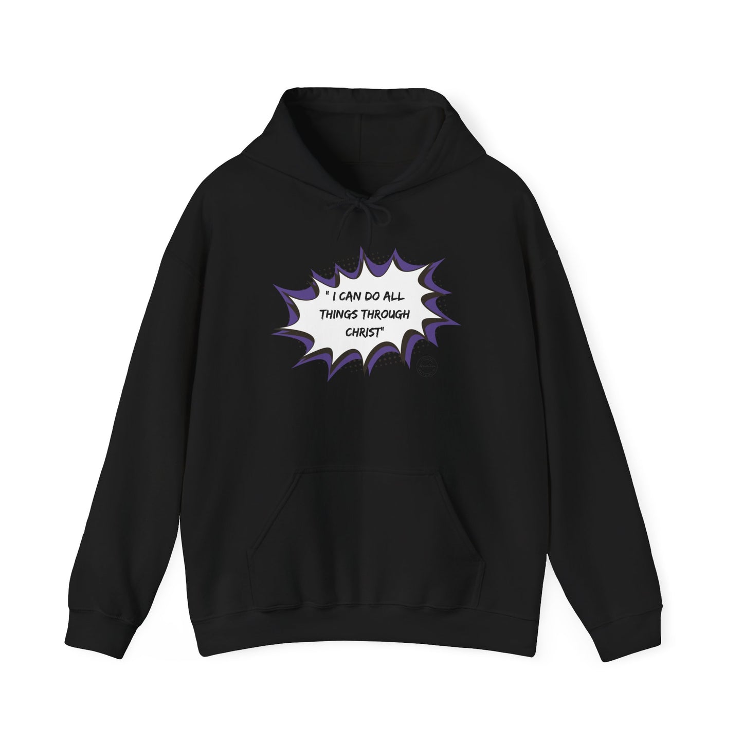 Christian Inspirational Hoodie - 'I Can Do All Things Through Christ'