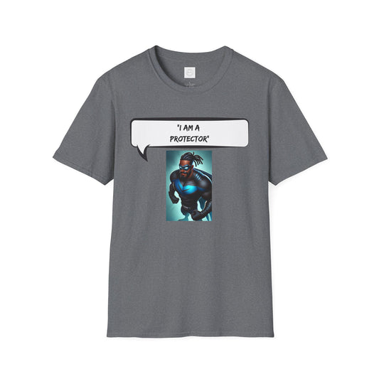 Fun Comic Style Unisex Softstyle T-Shirt - 'I'M A PROTECTOR'