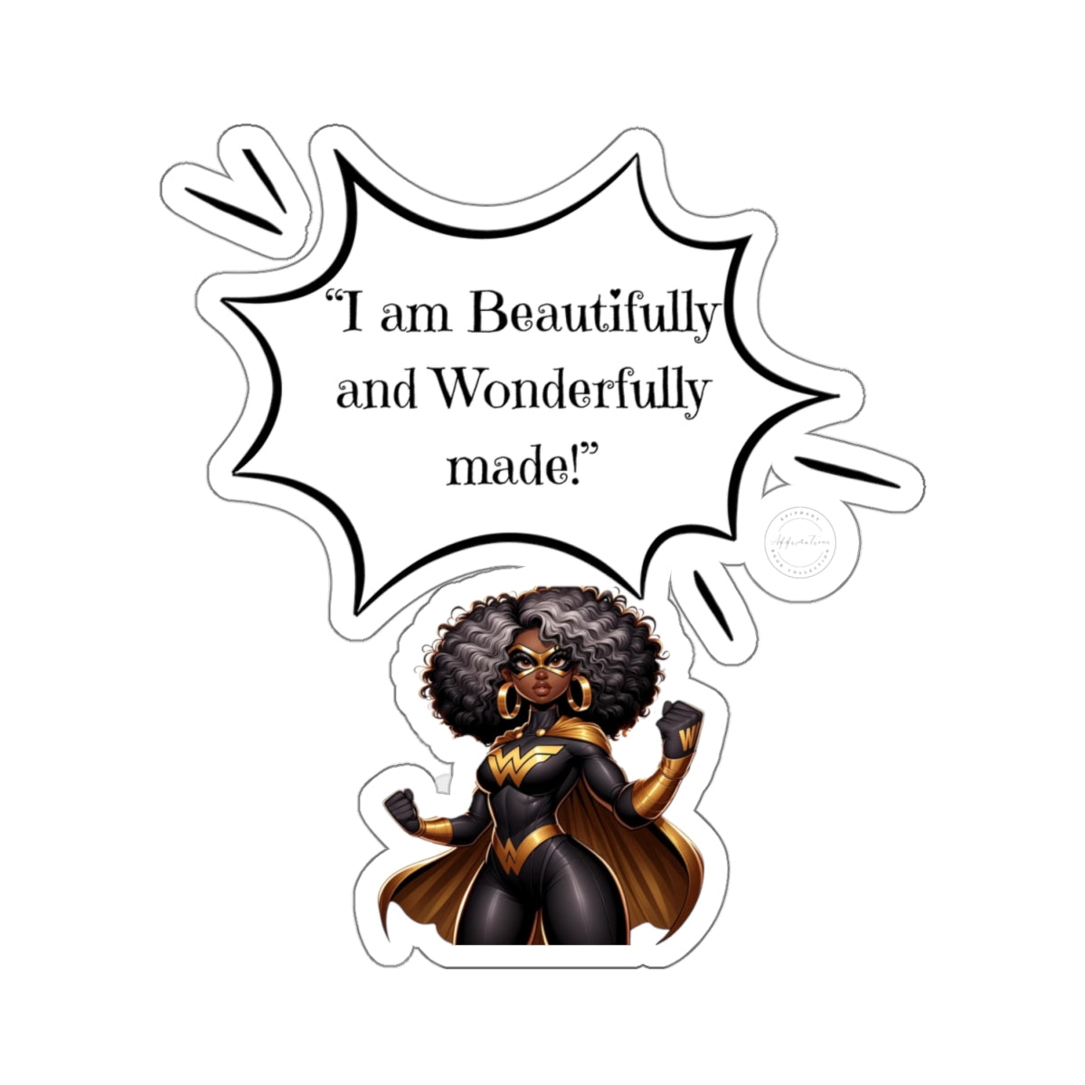 I am Beautifully Made  Kiss-Cut Stickers