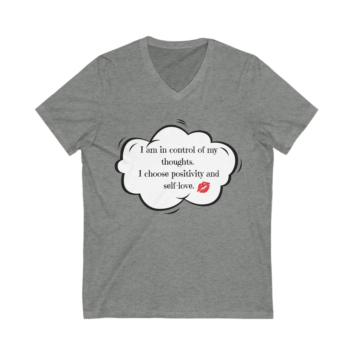 V-Neck Tee - 'I Choose Self Love' Design