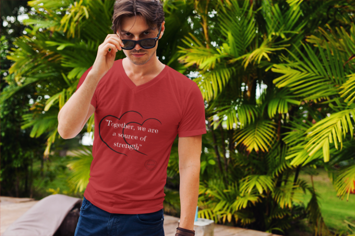 Valentines Day Couple V-Neck Tee