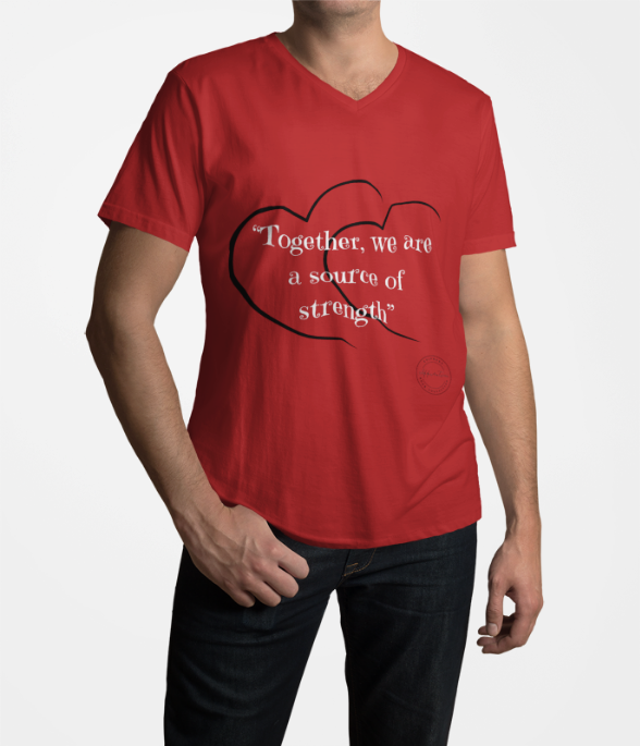 Valentines Day Couple V-Neck Tee