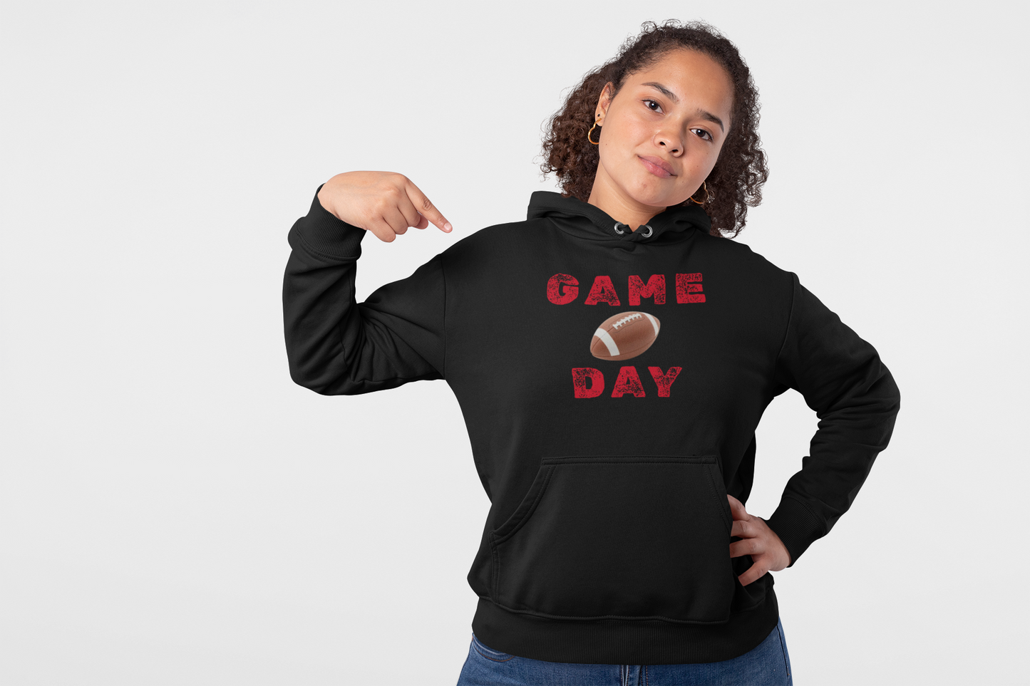Game Day Crop Hoodie | Sports Apparel, Gift for Gamers, Weekend Wear, Cheer Squad Style, Comfy Casual Fashion