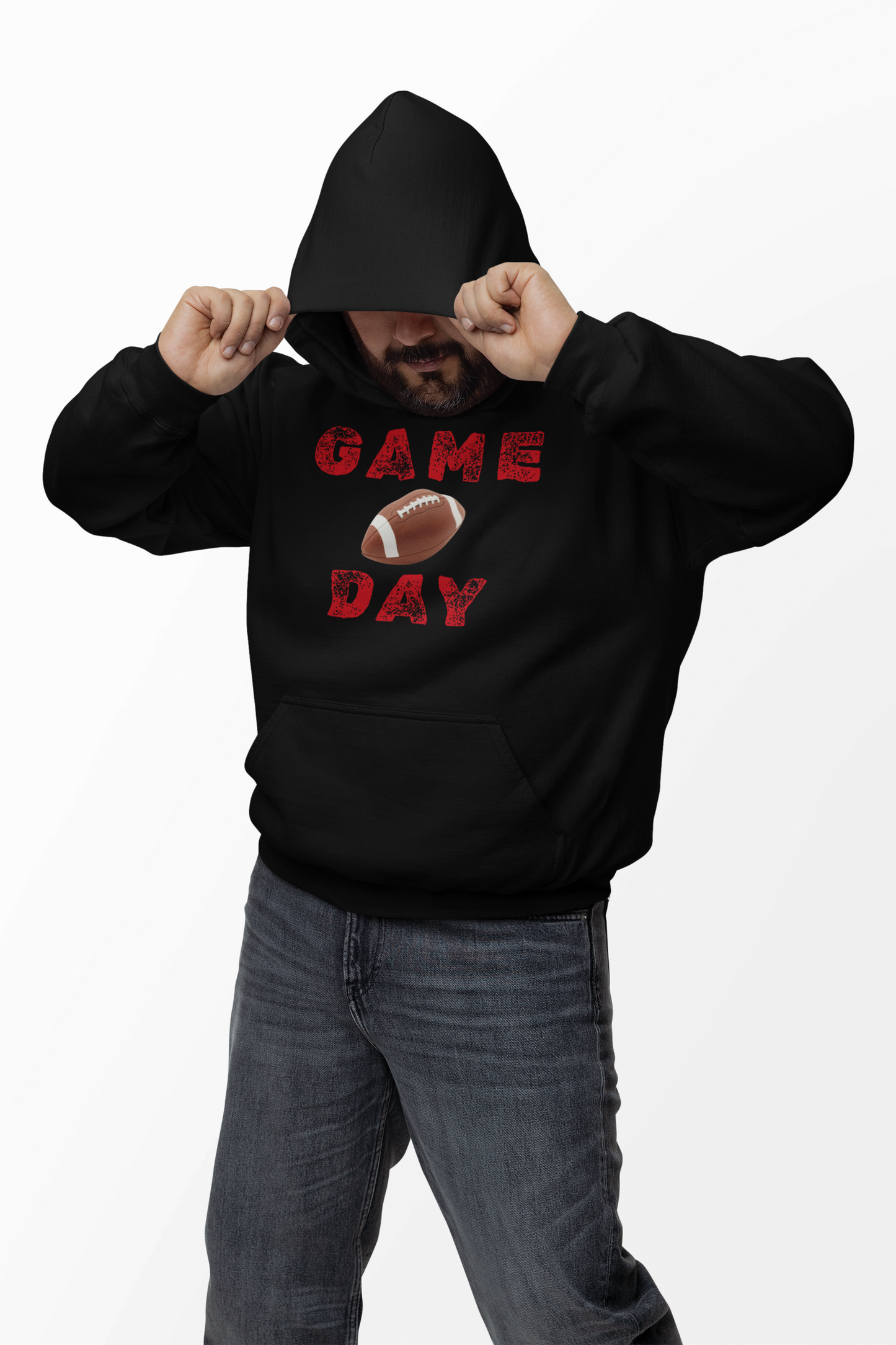 Game Day Crop Hoodie | Sports Apparel, Gift for Gamers, Weekend Wear, Cheer Squad Style, Comfy Casual Fashion