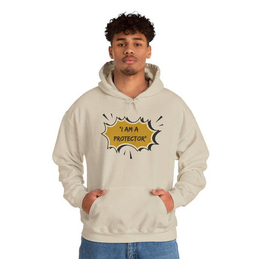 Comic Quote Hooded Sweatshirt, Unisex Hoodie, Cozy Gift for Protectors, Casual Wear, Birthday, Superhero Theme