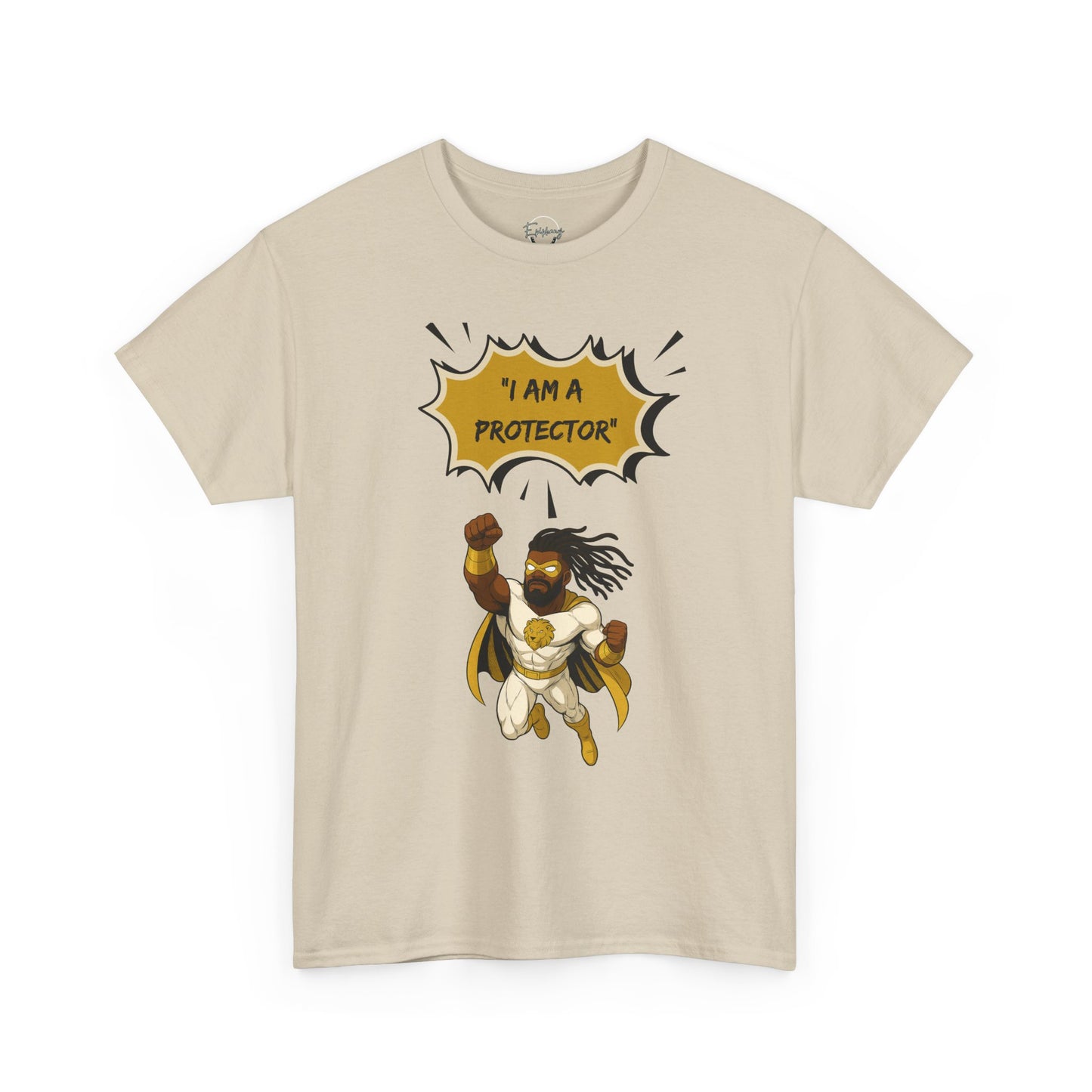 Superhero Protector Unisex Tee, Comic T-Shirt, "Protector" Gift for Hero Lovers, Bold Graphic Tee, Birthday Present, Everyday Wear