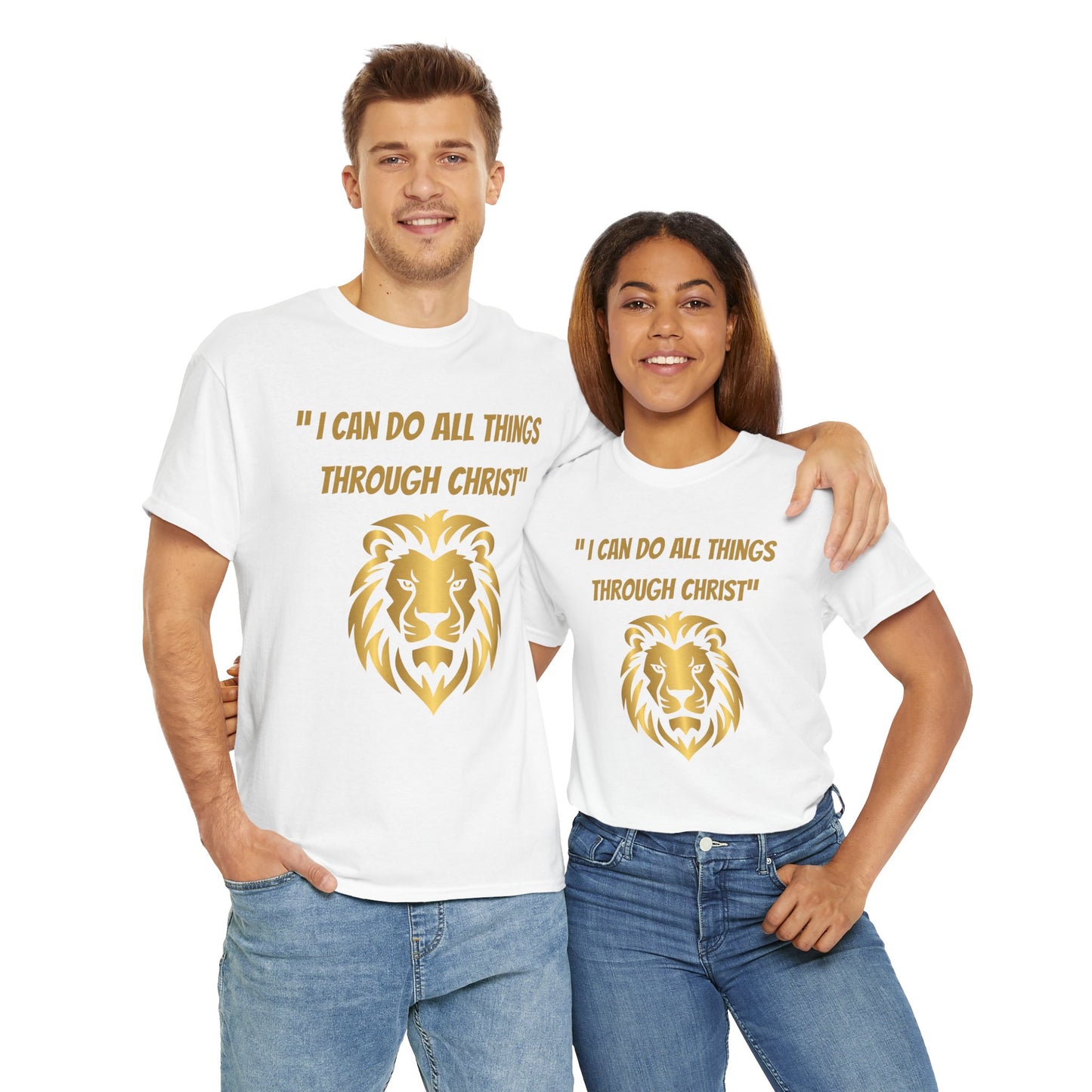 Inspirational Lion Tee - "I Can Do All Things Through Christ" - Unisex Cotton T-Shirt, Faith Shirt, Christian Apparel, Gift for [...]