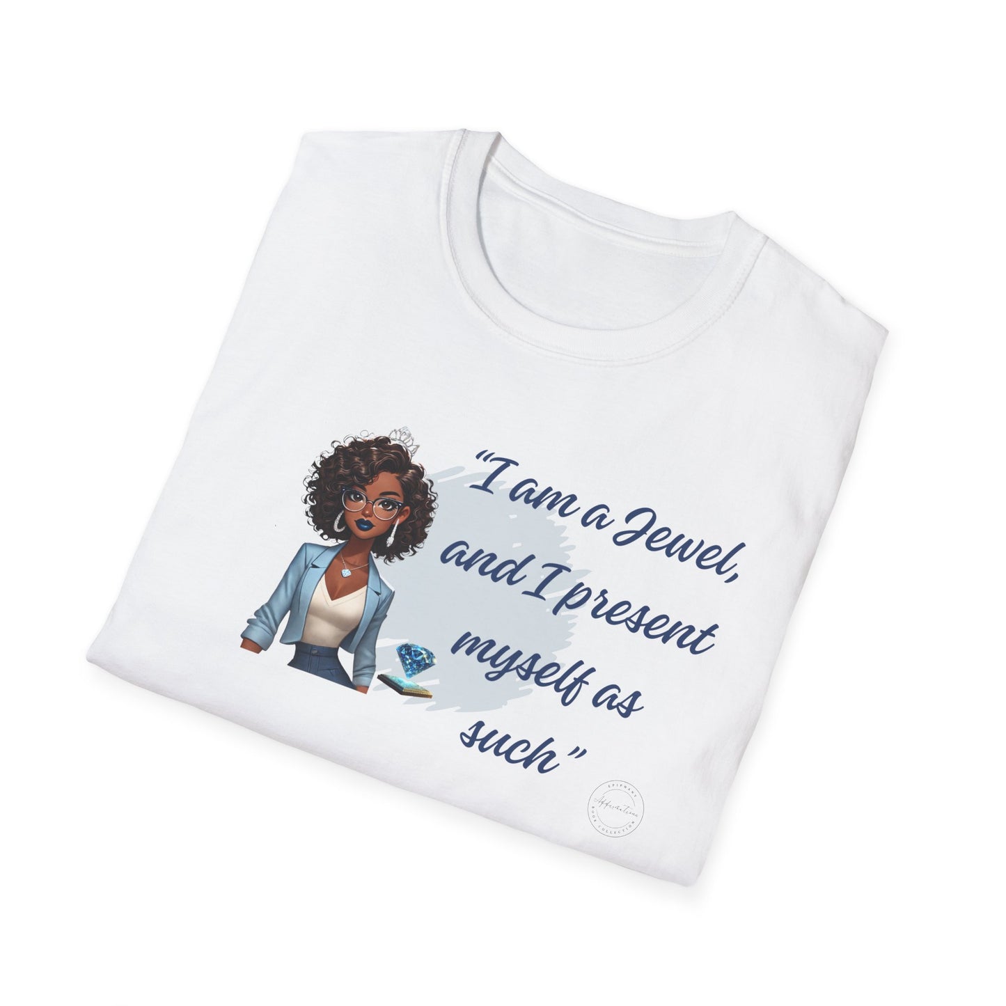 Empowering Jewel Graphic T-Shirt for Confident Women