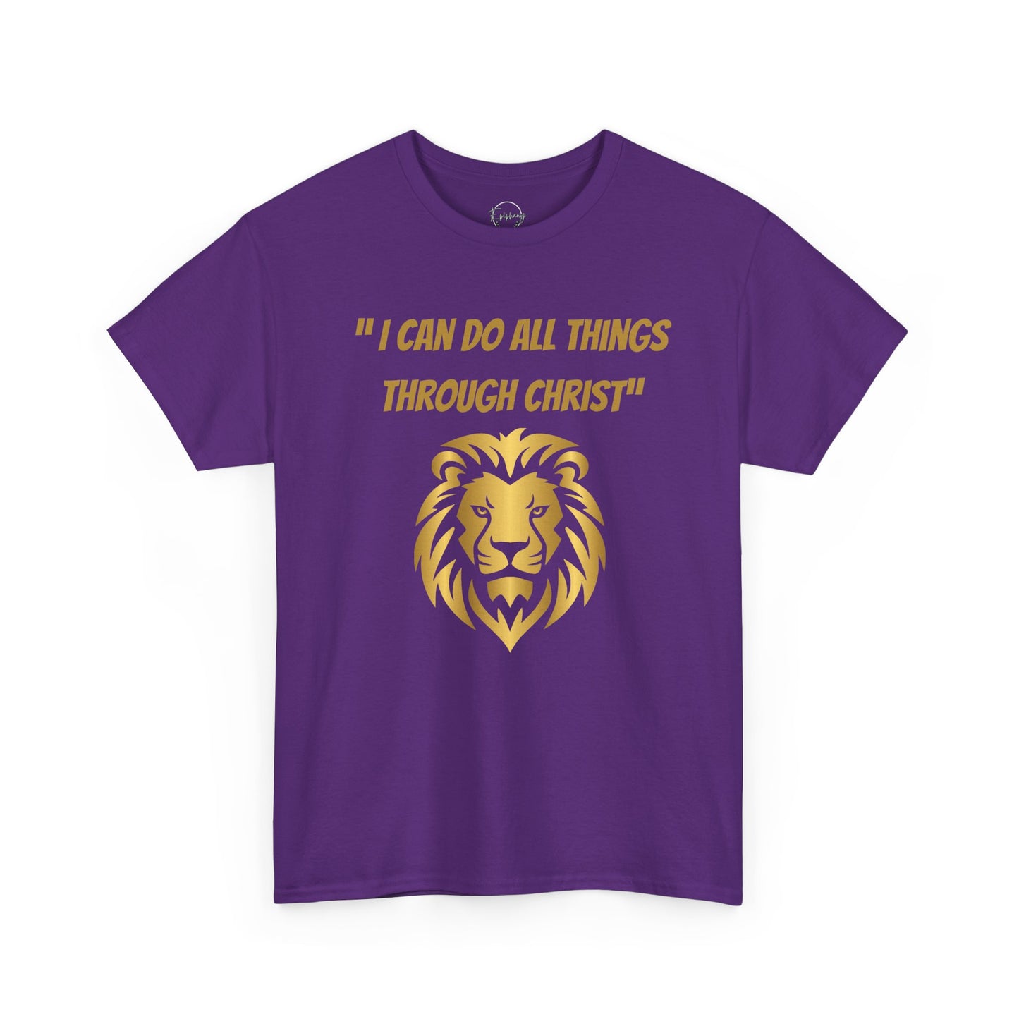 Inspirational Lion Tee - "I Can Do All Things Through Christ" - Unisex Cotton T-Shirt, Faith Shirt, Christian Apparel, Gift for [...]