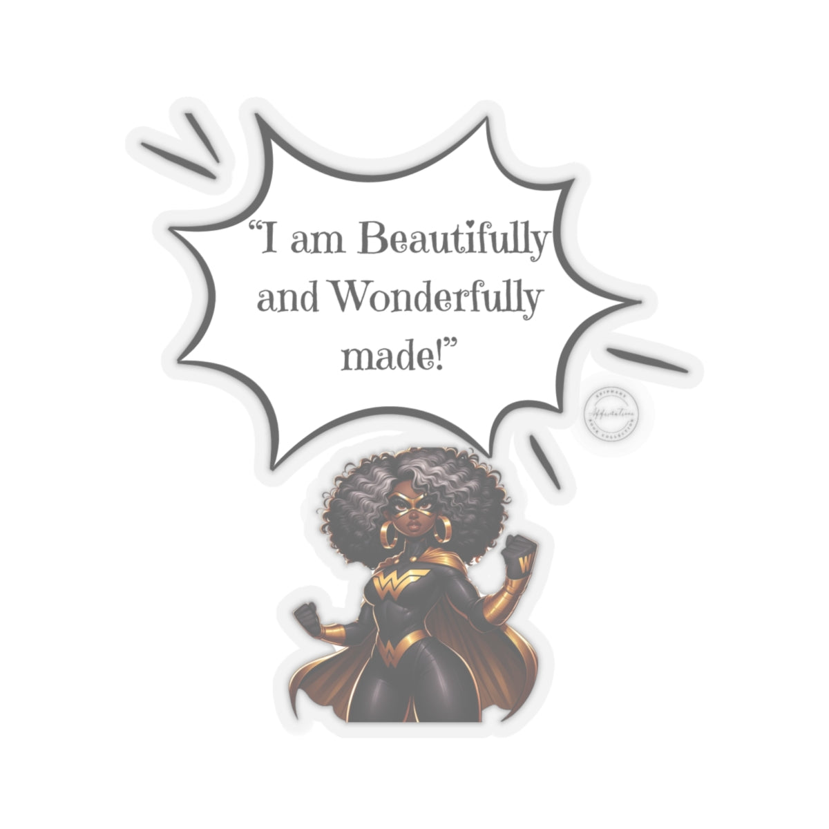 I am Beautifully Made  Kiss-Cut Stickers