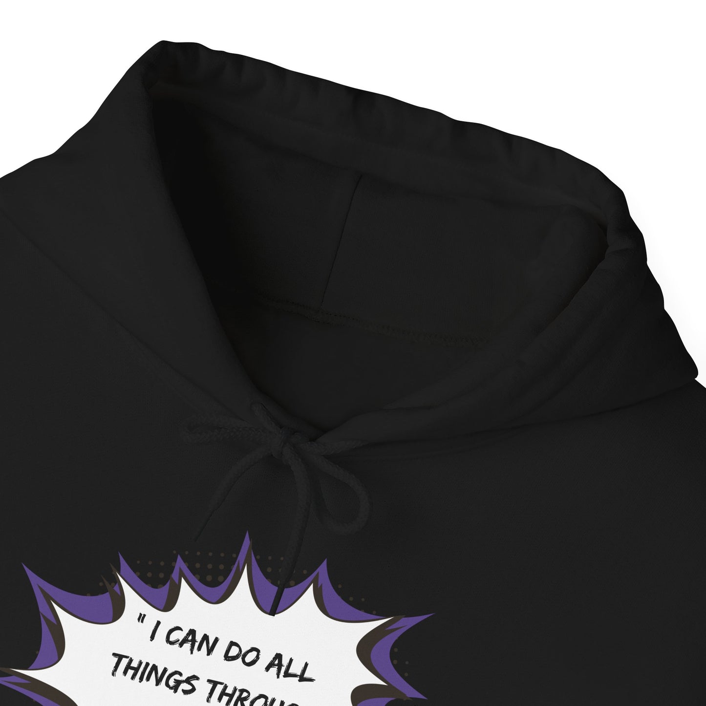 Christian Inspirational Hoodie - 'I Can Do All Things Through Christ'