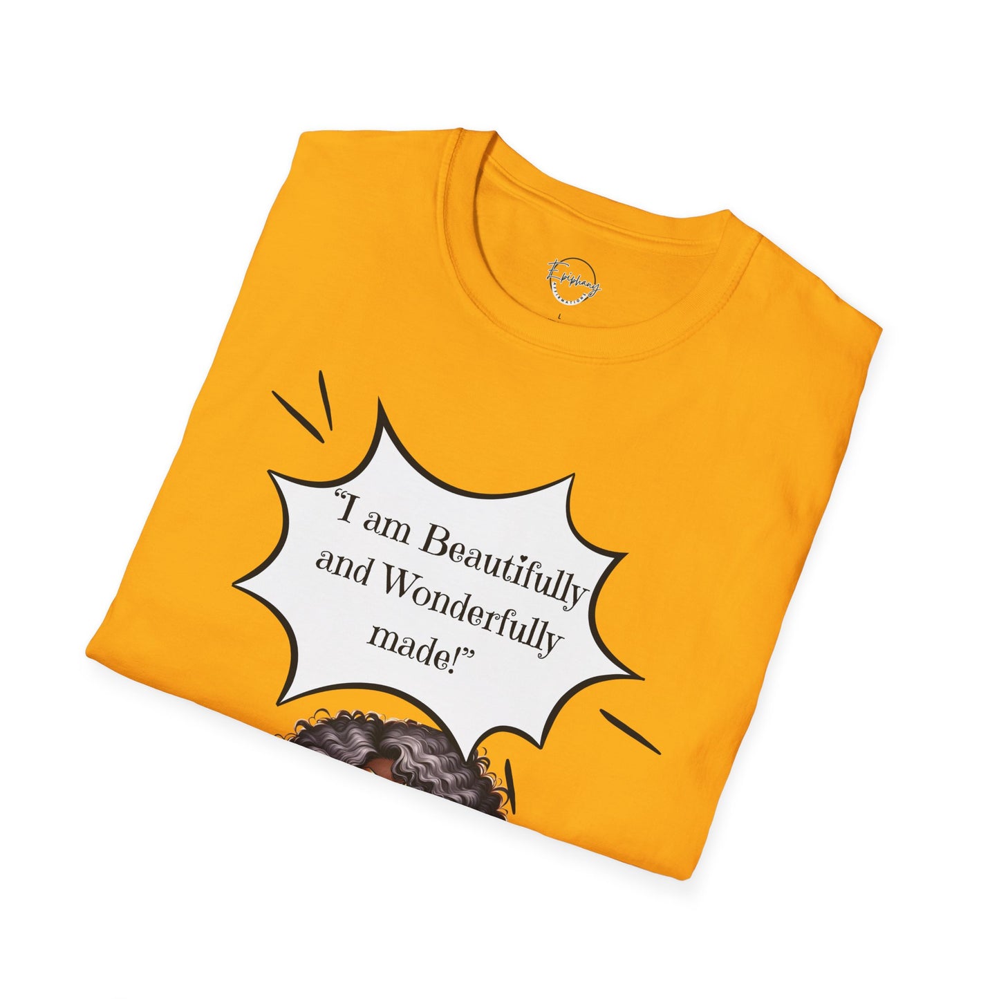 Women's T-Shirt with 'I am Beautiful and Wonderful' Affirmation Quote