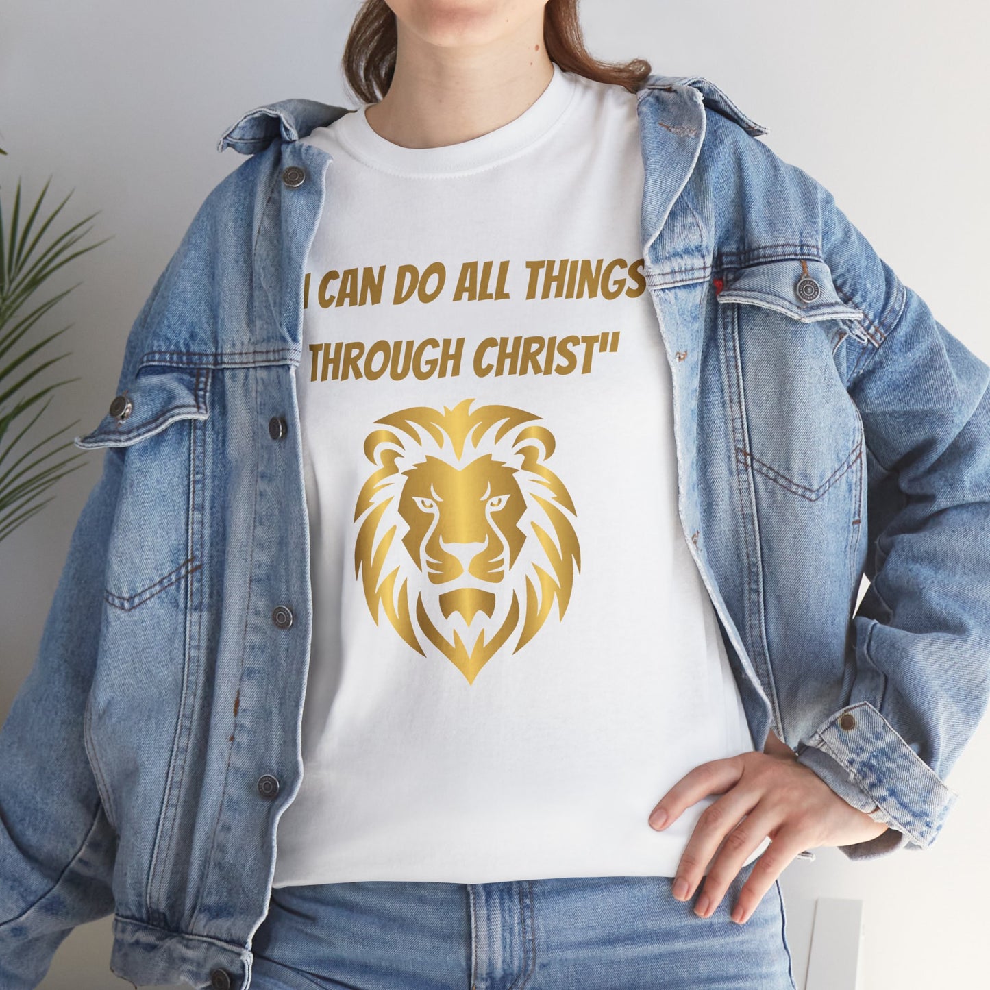 Inspirational Lion Tee - "I Can Do All Things Through Christ" - Unisex Cotton T-Shirt, Faith Shirt, Christian Apparel, Gift for [...]