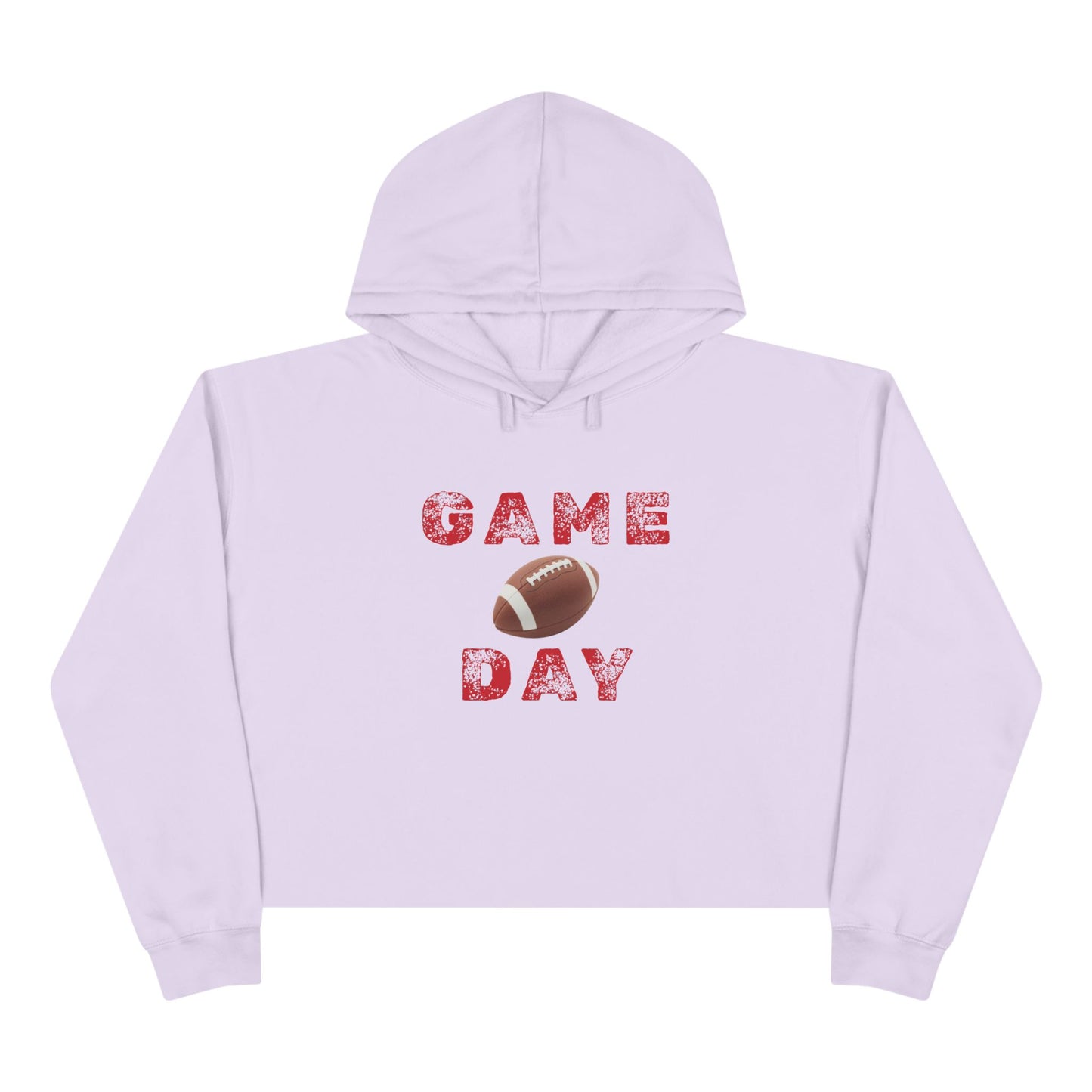 Game Day Crop Hoodie | Sports Apparel, Gift for Gamers, Weekend Wear, Cheer Squad Style, Comfy Casual Fashion